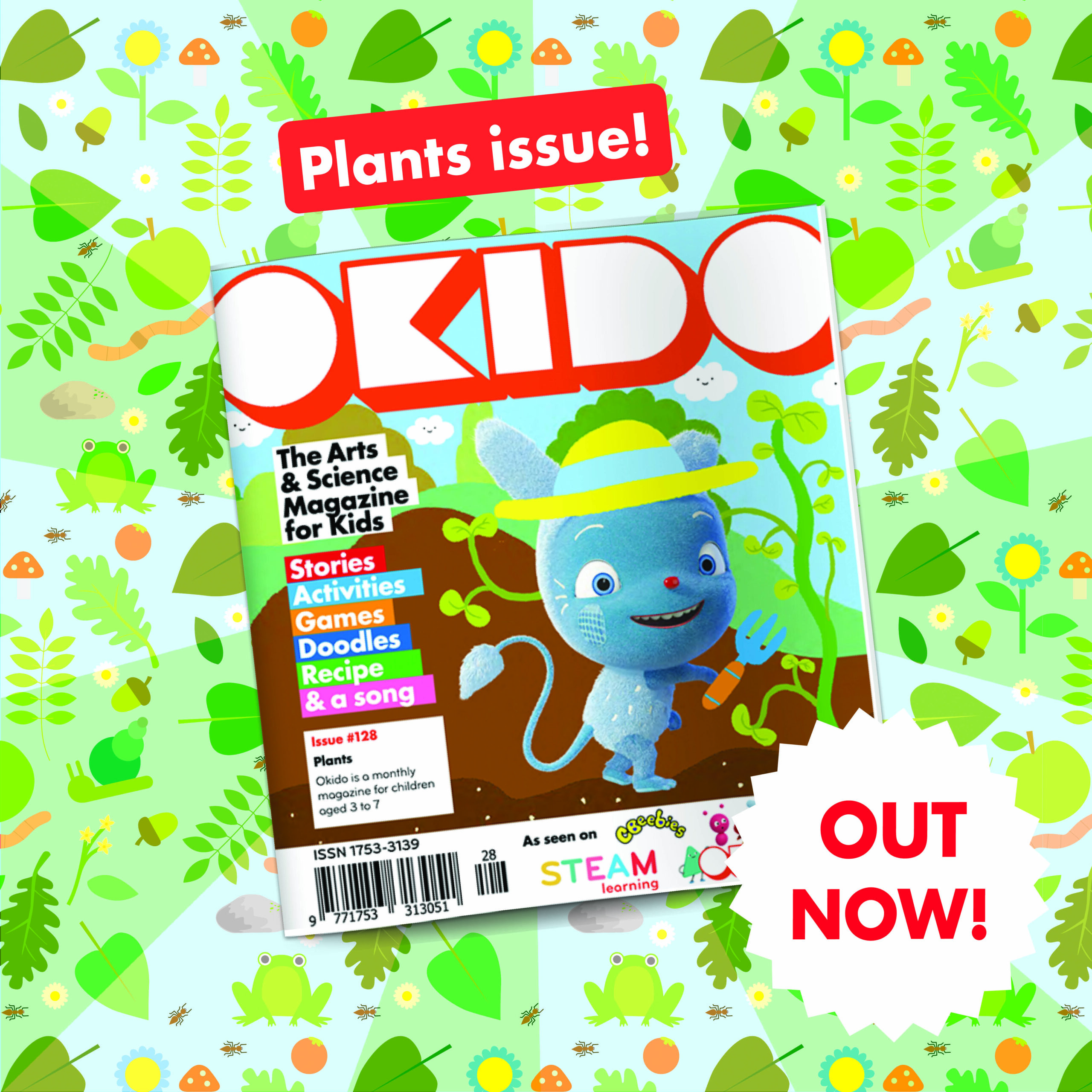 OKIDO magazine #128 plants cover