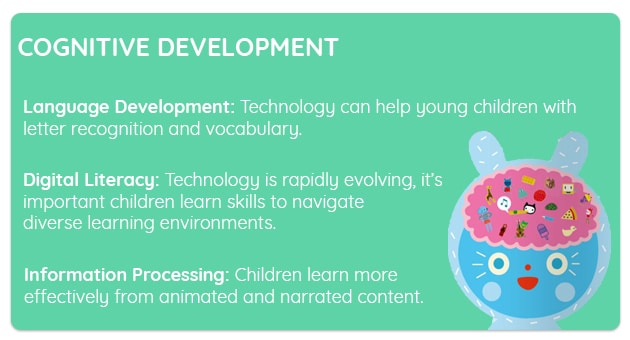 Cognitive development benefits of using technology in early years learning